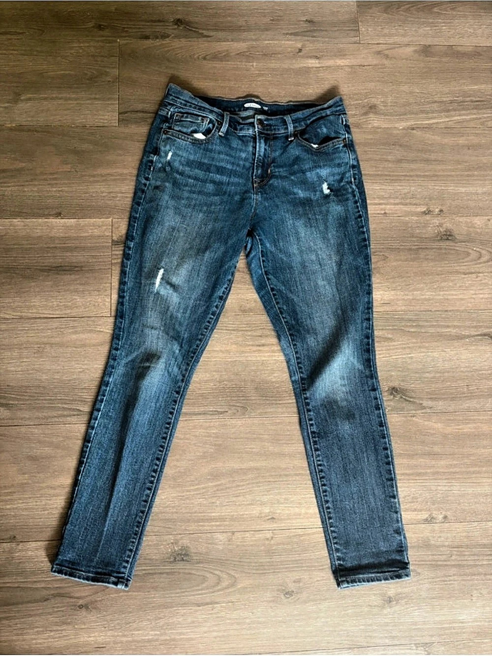 Old Navy Mid-Rise Curvy Skinny Jeans Waist 28 Blue size 4